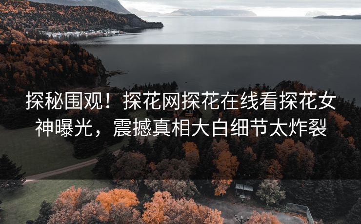 探秘围观！探花网探花在线看探花女神曝光，震撼真相大白细节太炸裂