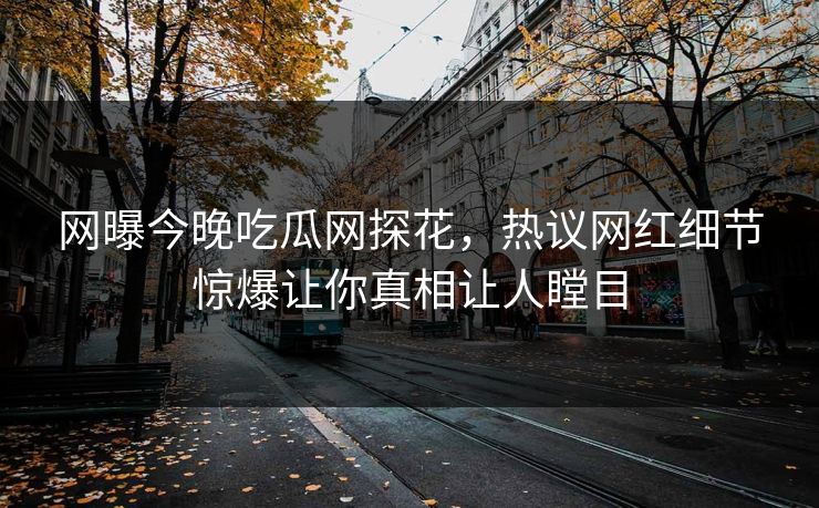 网曝今晚吃瓜网探花，热议网红细节惊爆让你真相让人瞠目  第1张
