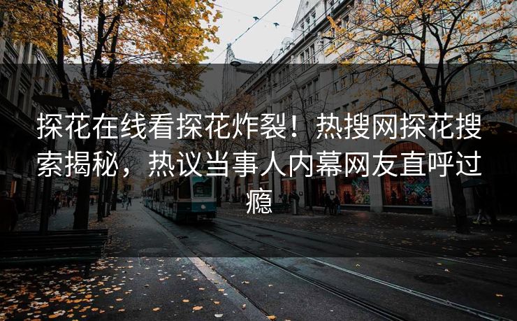 探花在线看探花炸裂！热搜网探花搜索揭秘，热议当事人内幕网友直呼过瘾