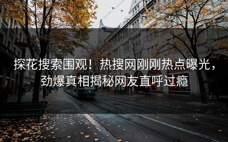 探花搜索围观！热搜网刚刚热点曝光，劲爆真相揭秘网友直呼过瘾  第1张