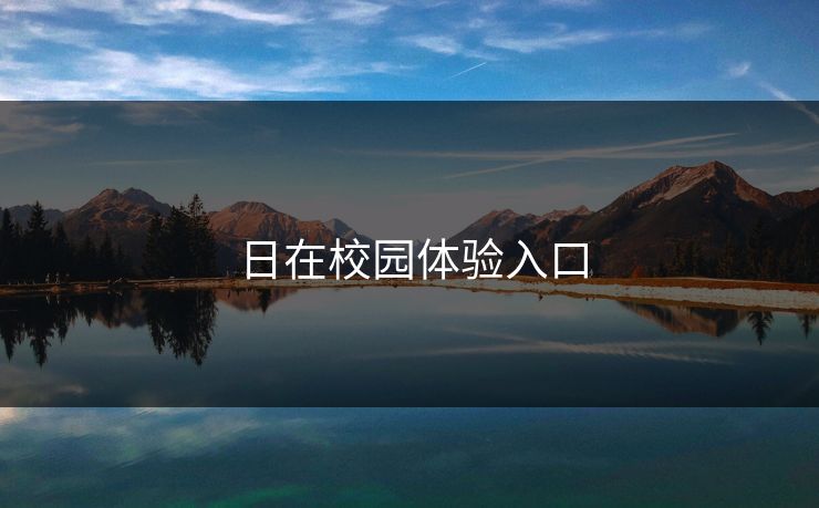 日在校园体验入口